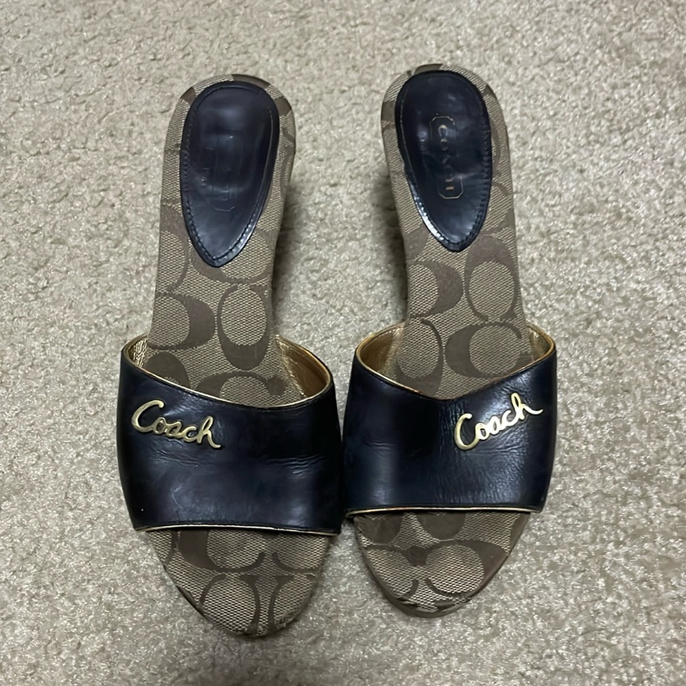 Coach clogs in used condition but still look nice